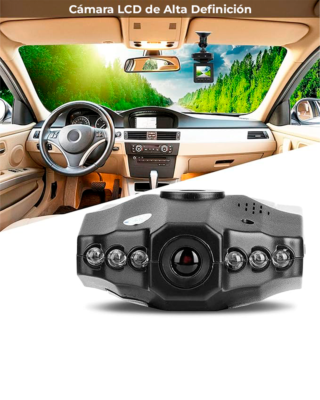 Camara Para Carro DVR HD 2.5 LCD
