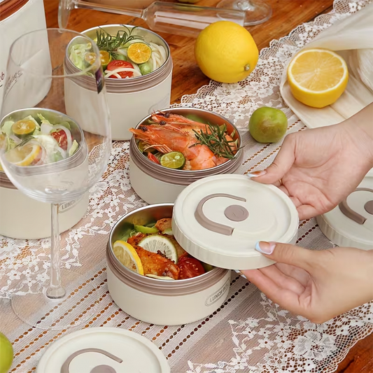 Lonchera Térmica Premium 4 Niveles: Lleva tu comida organizada, fresca y sin derrames a donde quieras