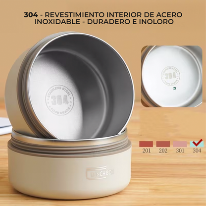 Lonchera Térmica Premium 4 Niveles: Lleva tu comida organizada, fresca y sin derrames a donde quieras