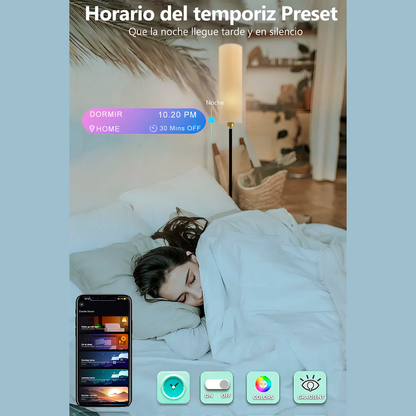 Lampara de pie inteligente: Convierte cualquier espacio en un ambiente único