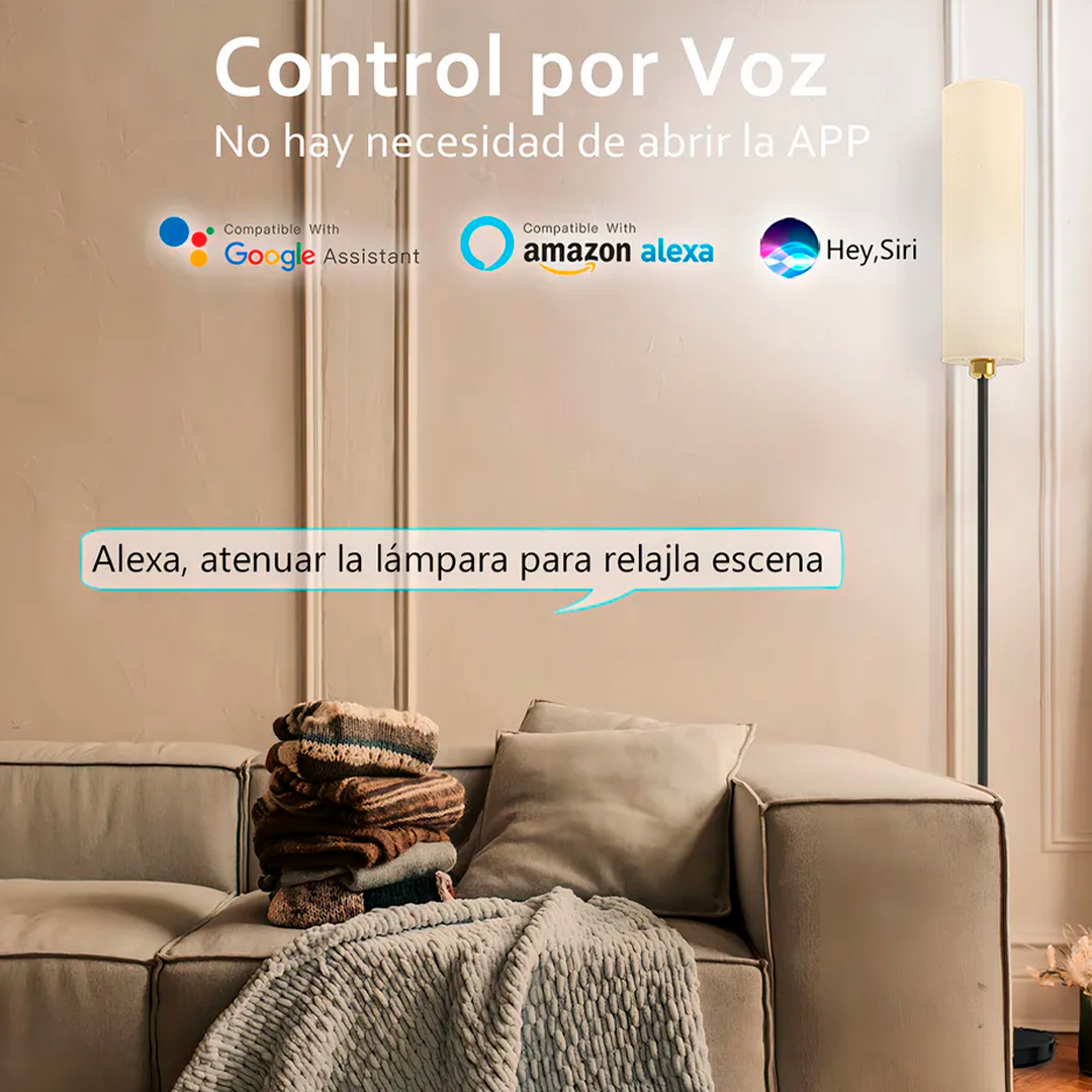 Lampara de pie inteligente: Convierte cualquier espacio en un ambiente único
