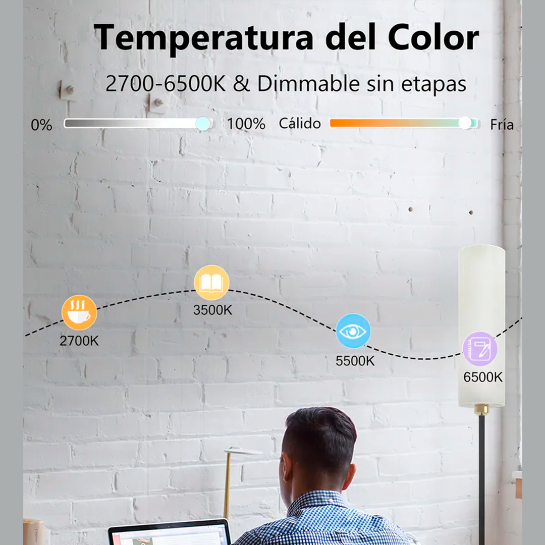 Lampara de pie inteligente: Convierte cualquier espacio en un ambiente único