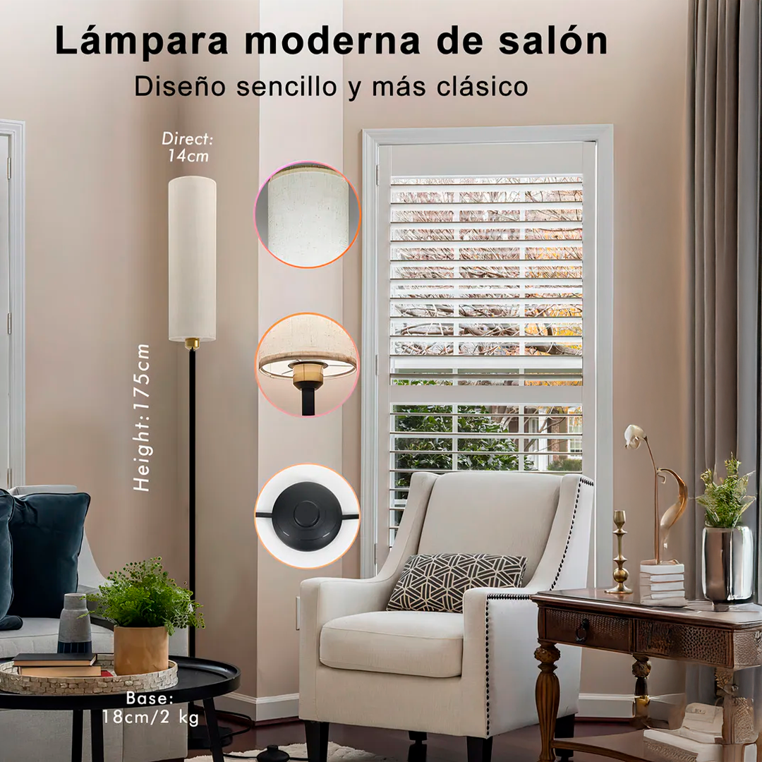 Lampara de pie inteligente: Convierte cualquier espacio en un ambiente único